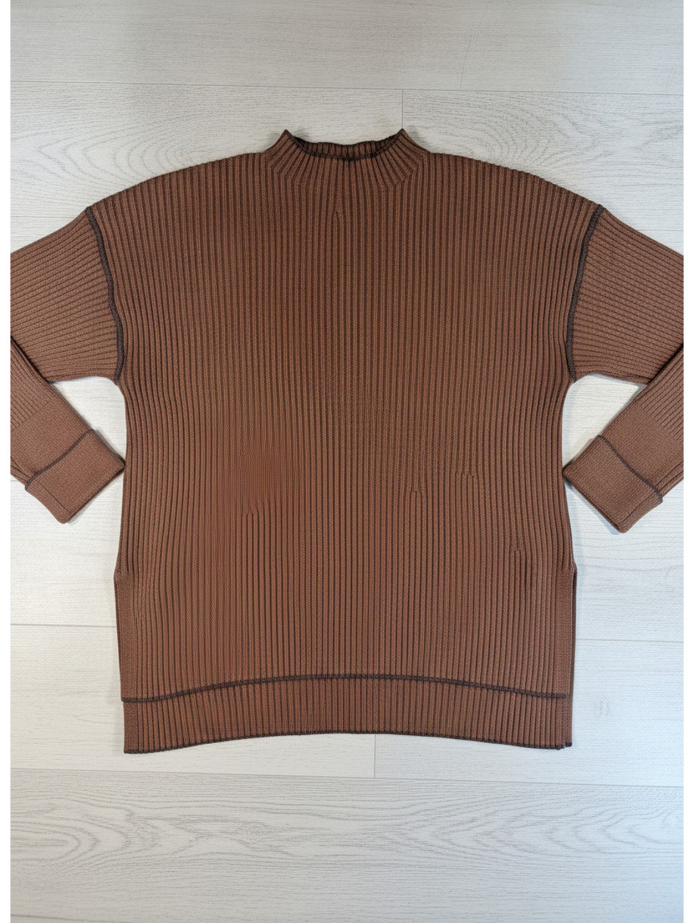 Varley Women's Ribbed Crewneck Sweater Brown X-Small